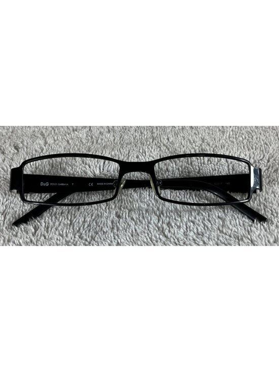 Dolce & Gabbana DG 5031 01 Black Metal Rectangular Eyeglasses Frames 52-17-140 main image 4